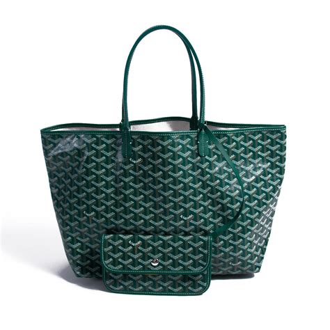 goyard saint louis pm green|goyard black and brown tote.